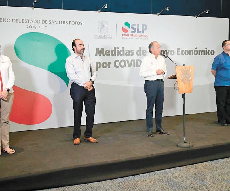El gobernador Juan Manuel Carreras destacó que para proteger el aparato productivo y el empleo se ampliará el plazo para el pago del Impuesto Sobre Nóminas correspondiente de marzo a julio, entre otras medidas. Foto: Especial