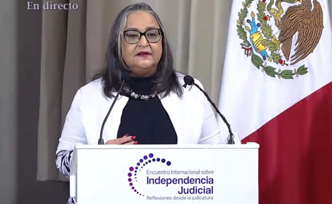 Norma Lucía Piña Hernández participó en el Encuentro Internacional sobre Independencia Judicial. Foto: Captura