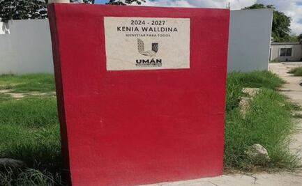 Alcaldesa de Umán, Yucatán, coloca su nombre a obras municipales; líder de Morena en el estado le pide corregir "error"