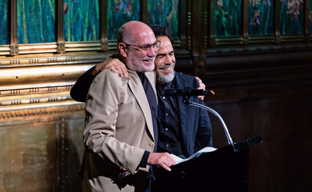 Guillermo Arriaga e Iñárritu, juntos. Foto Hugo Salvador / EL UNIVERSAL