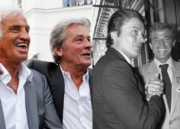 Alain Delon, "completamente devastado" por la muerte de Belmondo