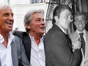 Alain Delon, "completamente devastado" por la muerte de Belmondo