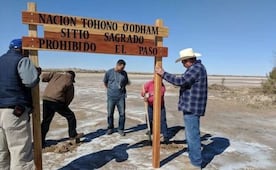 Contratistas del muro fronterizo ingresan a territorio Tohono O’odham en Arizona; tribu denuncia invasión