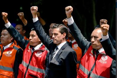 El Presidente Peña Nieto participa en Macrosimulacro