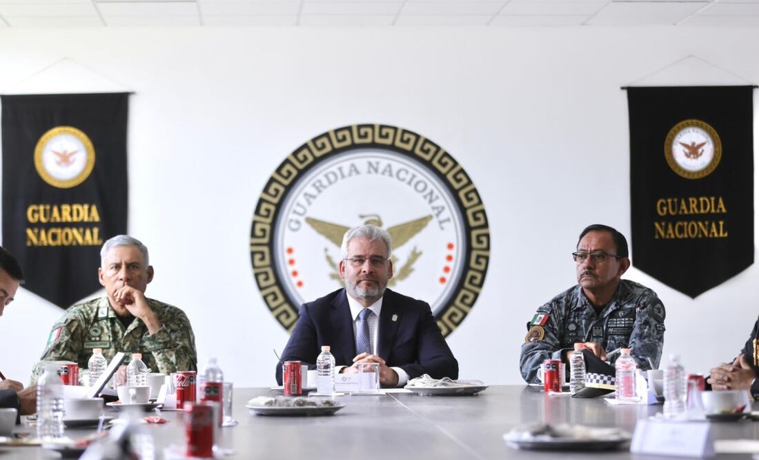 Gobernador de Michoacán, Alfredo Ramírez Bedolla anuncia capacitación del FBI a personal de la SSP del estado (08/08/2025). Foto: Especial