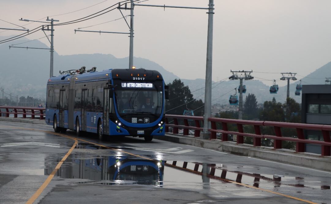 El Trolebús Elevado registra 57.3 millones de viajes realizados desde Constitución de 1917 a Acahualtepec, informaron las autoridades (29/10/2024). Foto: Especial