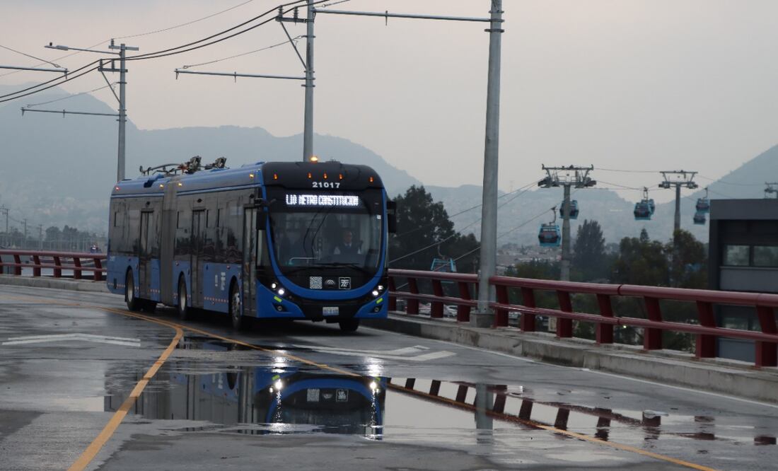 El Trolebús Elevado registra 57.3 millones de viajes realizados desde Constitución de 1917 a Acahualtepec, informaron las autoridades (29/10/2024). Foto: Especial