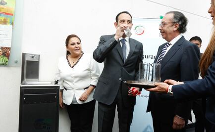 Instalan en Senado bebederos para sustituir botellas de agua