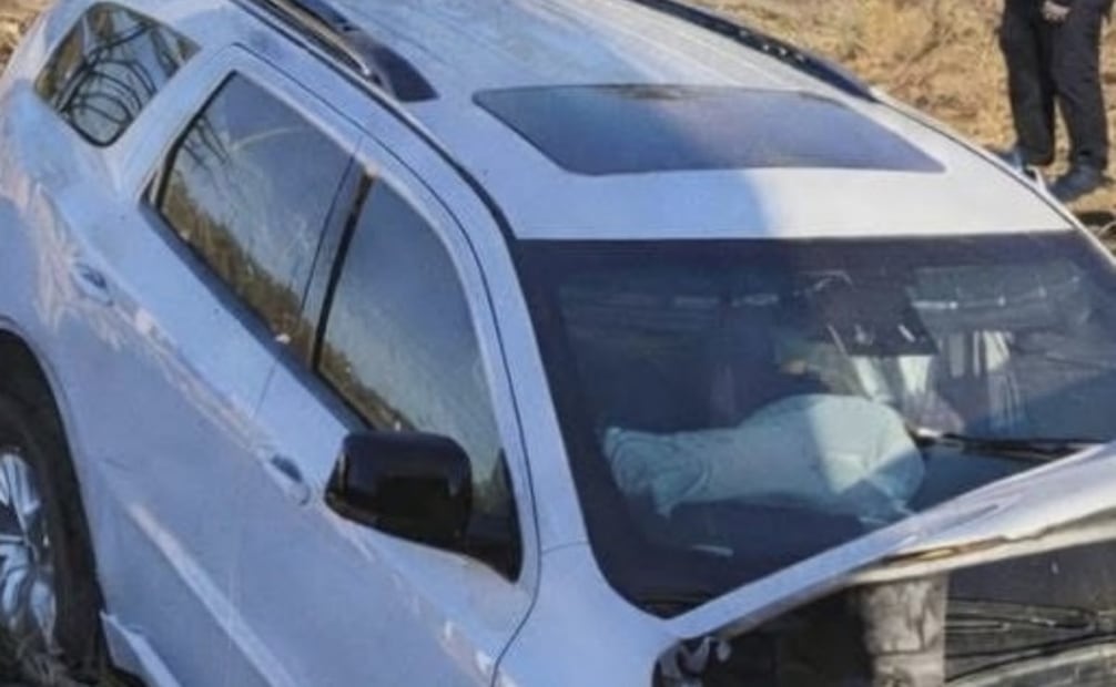 Accidente vial donde se vio involucrado el secretario de Gobierno de Sonora (11/02/2026). Foto: Especial