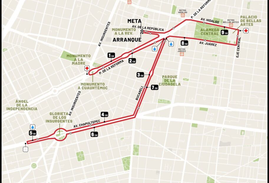 Conoce y prepárate para la ruta de 10 km en la Carrera del Ring 2025. Foto: Asdeporte