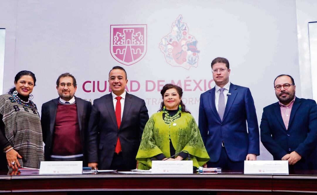 En la conferencia de la jefa de Gobierno de la Ciudad de México, Clara Brugada, el secretario César Cravioto anunció el Operativo Basílica 2024. Foto: Especial