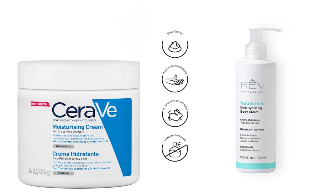 Reforzar la hidratación ayuda a devolverle a la piel su elasticidad. Foto: Cerave, Neudermic