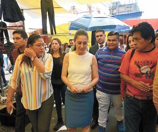 Supervisa Sheinbaum obras en el barrio bravo