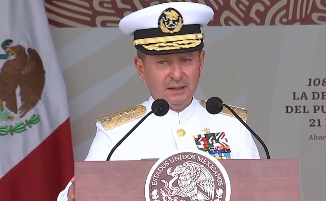 Almirante José Rafael Ojeda Durán. Foto: tomada de video de Twitter. @lopezobrador_