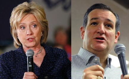 Encabezan Cruz y Clinton votación en caucus de Iowa