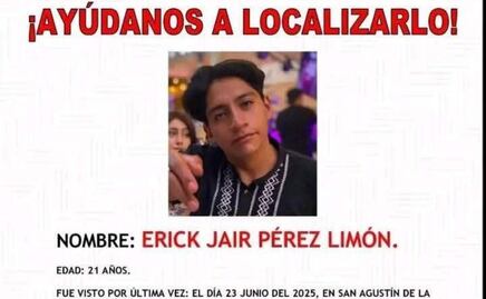 Familia del joven Erick Jair exige su búsqueda inmediata en Oaxaca; lleva 24 días desaparecido