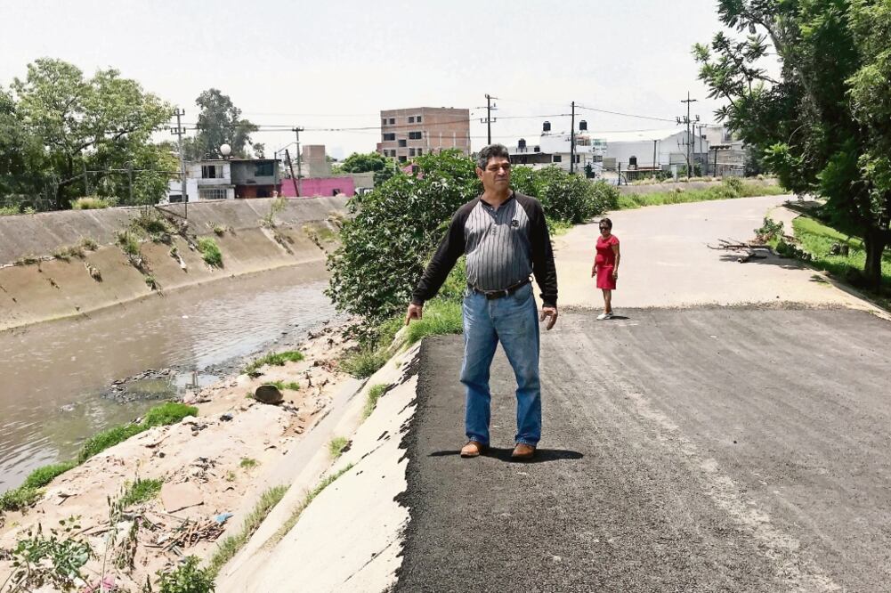 Peligro latente. Vecinos de Pastores y Ribera de Echegaray señalaron trabajos inconclusos y deficientes (REBECA JIMÉNEZ. EL UNIVERSAL)