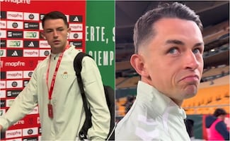 Álvaro Fidalgo conoce la cancha del Real Betis con la ilusión de debutar ante el Atlético de Madrid