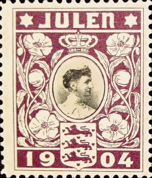 Primer timbre antituberculoso. En el artículo “Father of the Christmas Seal” se leyó “Holboll y sus compañeros en la oficina postal decían ‘carta sin timbre antituberculoso no merece ser leída’”. Foto: Wikimedia Commons.