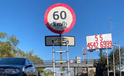 Anuncian límite de velocidad en avenida Constituyentes; instalan reductores
