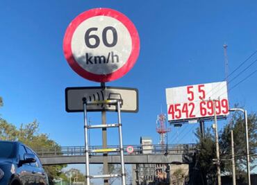 Anuncian límite de velocidad en avenida Constituyentes; instalan reductores