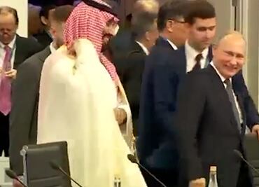 Putin saluda efusivamente a príncipe heredero saudita en Cumbre del G20