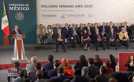 Anuncio del salario mínimo, en vivo