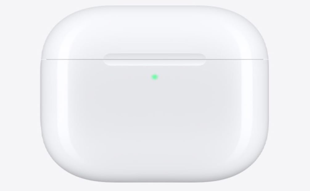 El estuche de carga inalámbrica es compatible con el cargador del Apple Watch y con cargadores con certificación Qi. Foto: Apple