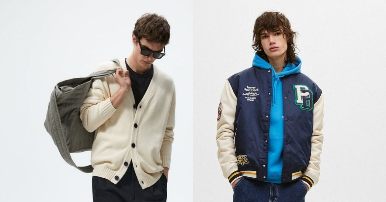 Tendencias de moda masculina para lucir en primavera. Fotos: Zara / Pull and Bear