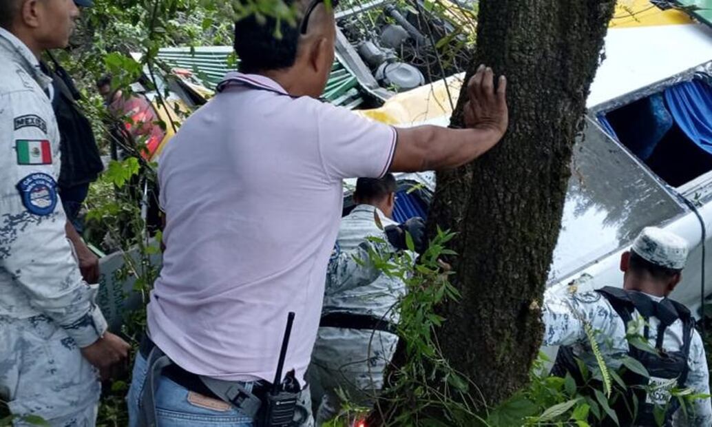 Accidente en Sierra Sur de Oaxaca. FOTO: Especial/ EL UNIVERSAL/