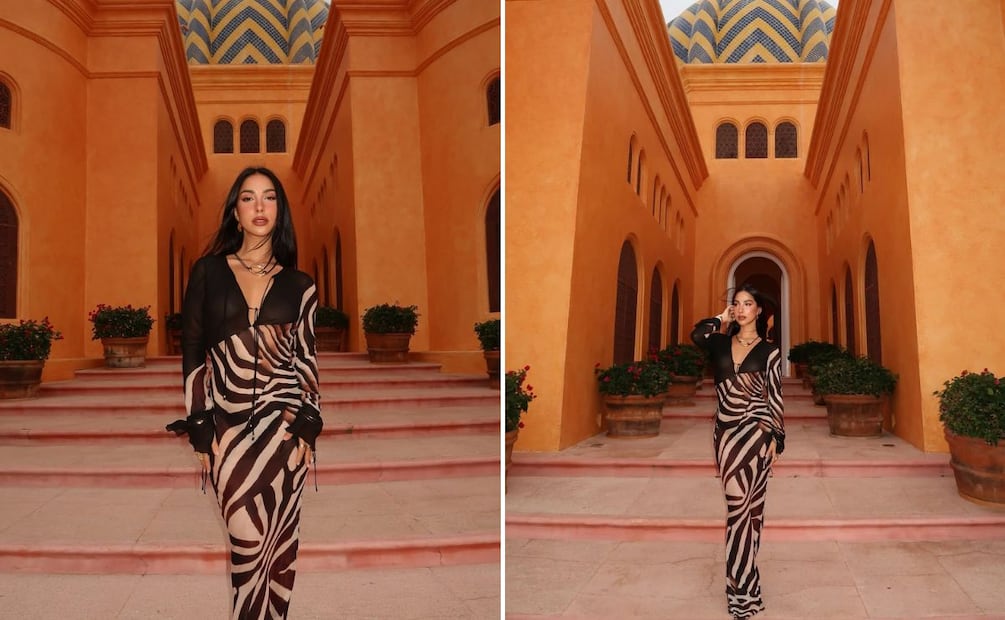 El estampado de cebra se queda entre los favoritos este 2026. Foto: Instagram @oficialmariachacon