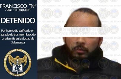 Detienen a multihomicida de familia de Salamanca