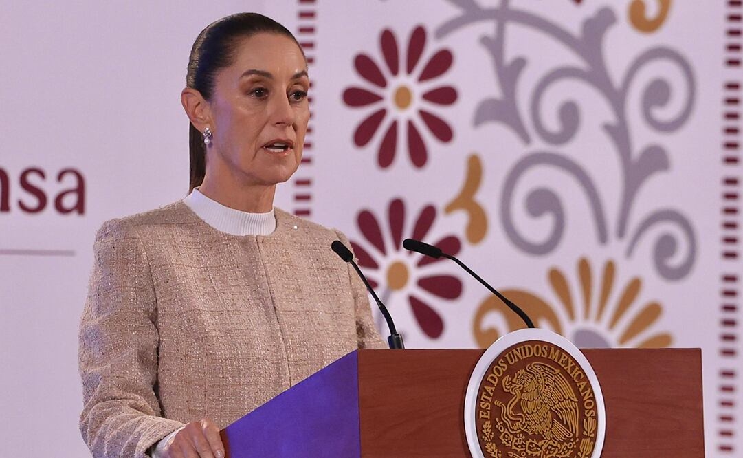 Claudia Sheinbaum Pardo en la conferencia matutina del 14 de octubre. Foto: Berenice Fregoso / EL UNIVERSAL