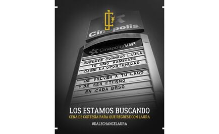 Joven sube a marquesina de cine para pedirle perdón a su novia en Saltillo 