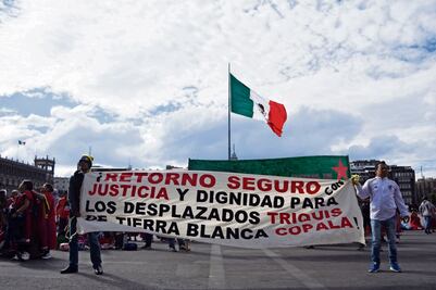 Exigen triquis retorno seguro a su comunidad