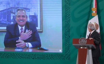 AMLO y presidente de Argentina celebran liberación de vacuna de AstraZeneca producida en México