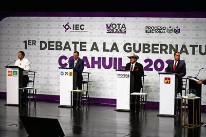 Realizan primer debate candidatos a gubernatura