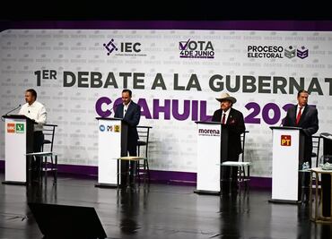 Realizan primer debate candidatos a gubernatura