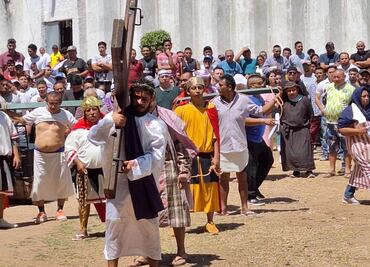 Semana Santa: internos del Cereso de Mérida realizan Viacrucis