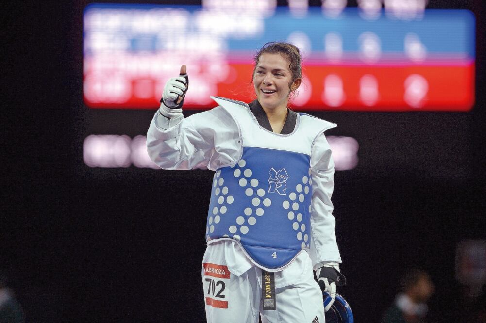 La taekwondoín mexicana ganó su primera medalla olímpica en 2008 (HÉCTOR VIVAS. JAM MEDIA)