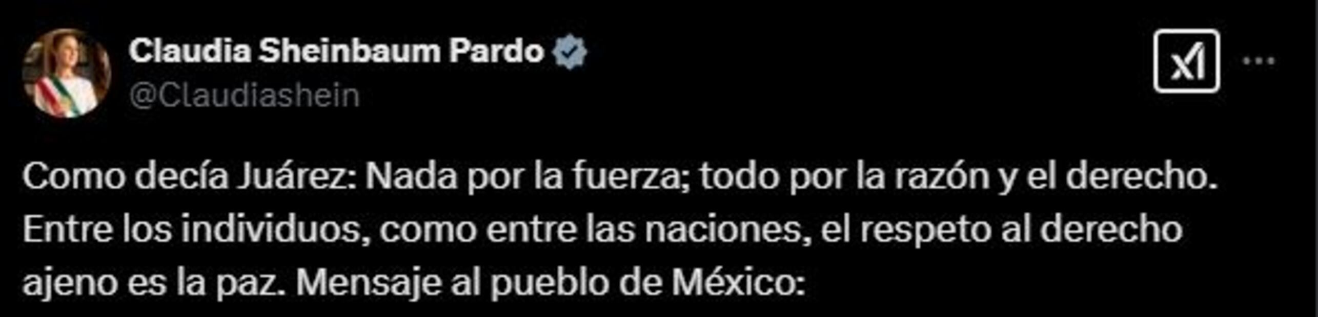 Carla Morrison agradece a Sheinbaum tras pausa de aranceles de Trump a México. Foto: Captura de pantalla