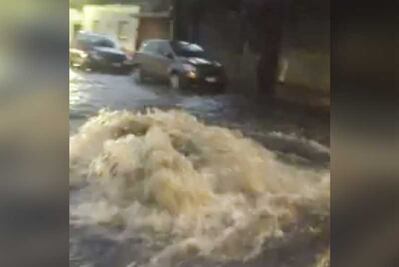 Lluvia provoca inundaciones en Coyoacán