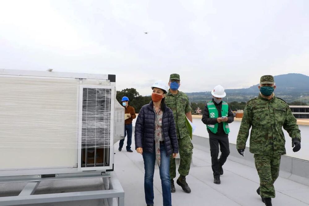 El hospital se construye en conjunto con la Sedena. Foto: ESPECIAL