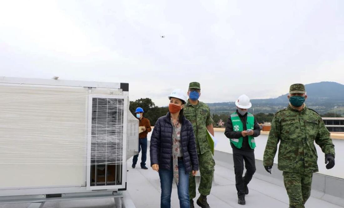 El hospital se construye en conjunto con la Sedena. Foto: ESPECIAL