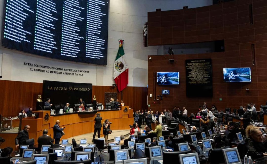 Aspectos de la sesión de la Cámara de Senadores de este miércoles 10 de diciembre de 2025. Foto: Hugo Salvador/ EL UNIVERSAL