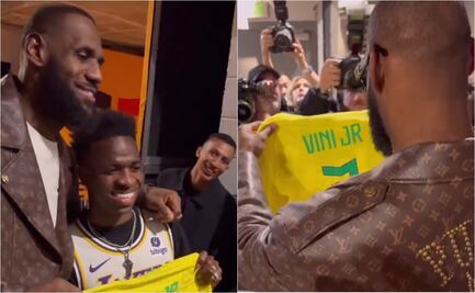 VIDEO: El épico encuentro entre LeBron James y Vinicius Júnior en el partido de los Lakers
