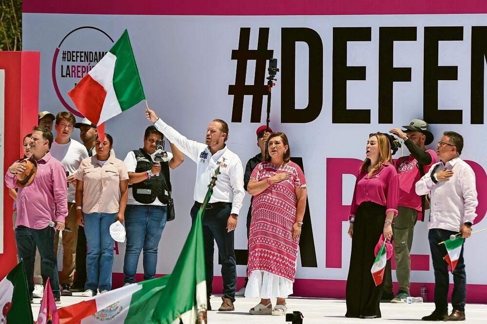 El PAN asumió costos de organización y logística del evento en el Zócalo capitalino. Archivo El Universal