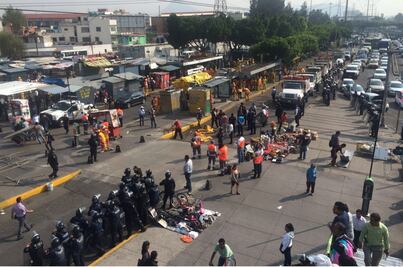 Hacen reordenamiento en Cetram de La Raza