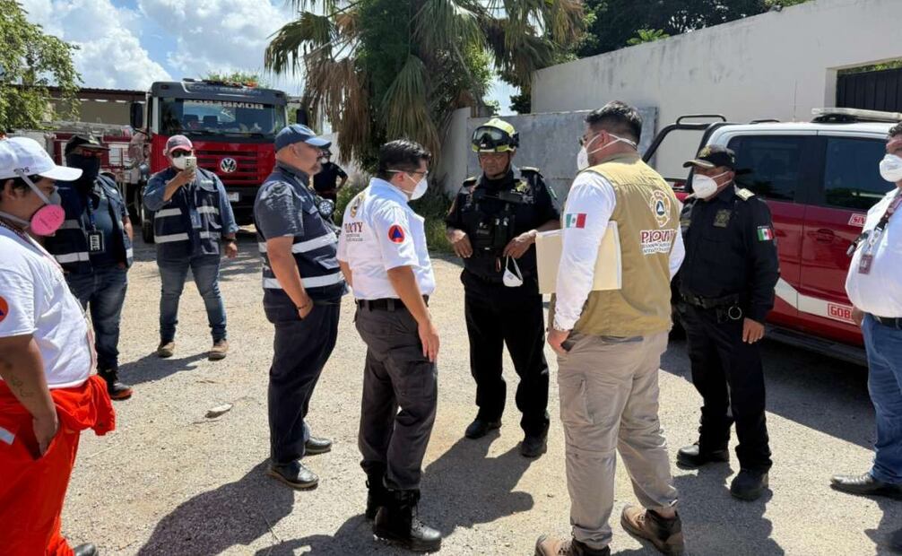 Seguridad del estado evaluaron los riegos de la situación (31/08/2025). Foto: Especial