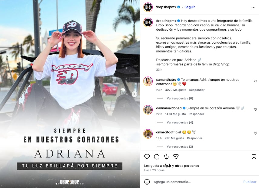 Muere la influencer Adriana García tras someterse a una cirugía estética. Foto: Captura de pantalla